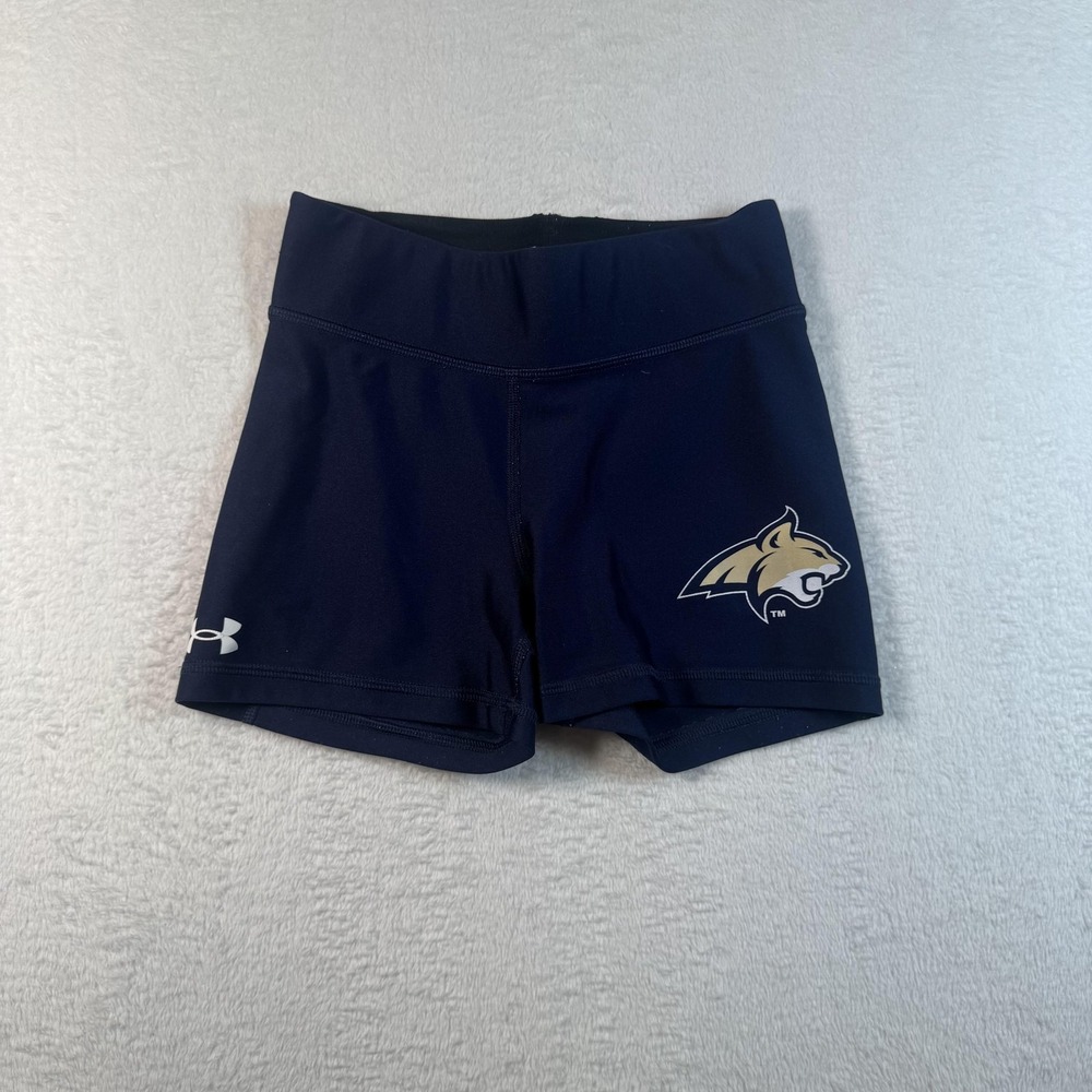 Montana State‎ Bobcats Shorts Womens XS Blue NCAA Volleyball Under Armour